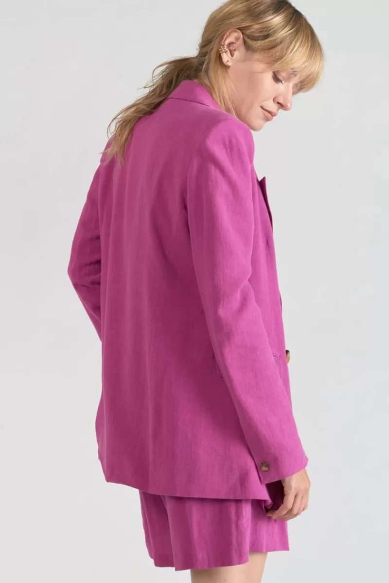 veste_blazer_bek_violine_2.webp Le Temps des Cerises Vestes & Blousons-Veste Blazer Bek Violine Aster