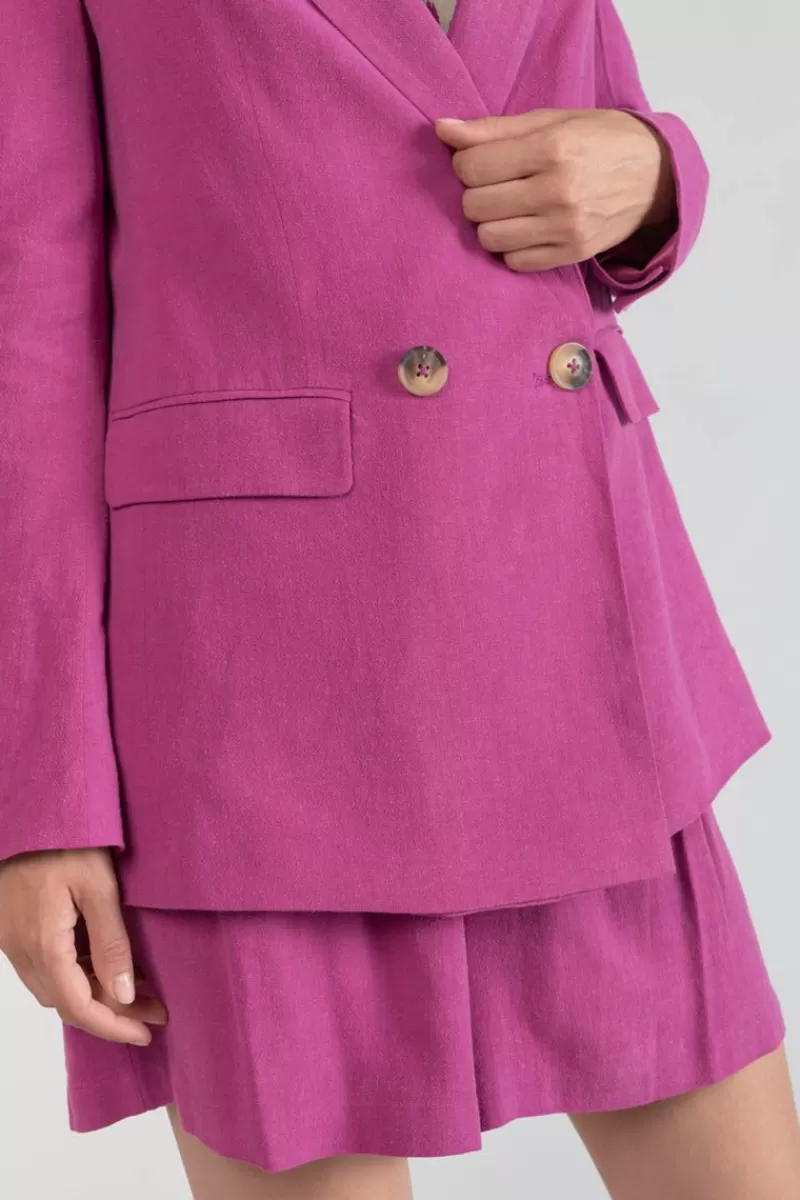 veste_blazer_bek_violine_5.webp Le Temps des Cerises Vestes & Blousons-Veste Blazer Bek Violine Aster