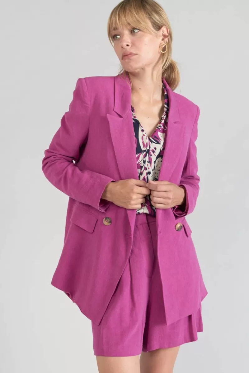 veste_blazer_bek_violine_7.webp Le Temps des Cerises Vestes & Blousons-Veste Blazer Bek Violine Aster