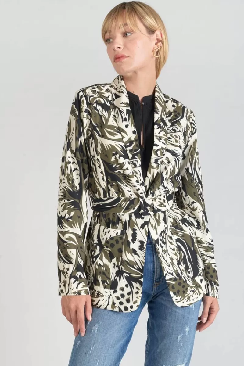 veste_blazer_salome_a_motif_jungle_3.webp Le Temps des Cerises Vestes & Blousons-Veste Blazer Salome A Motif Jungle Lizard
