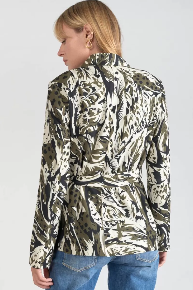 veste_blazer_salome_a_motif_jungle_4.webp Le Temps des Cerises Vestes & Blousons-Veste Blazer Salome A Motif Jungle Lizard
