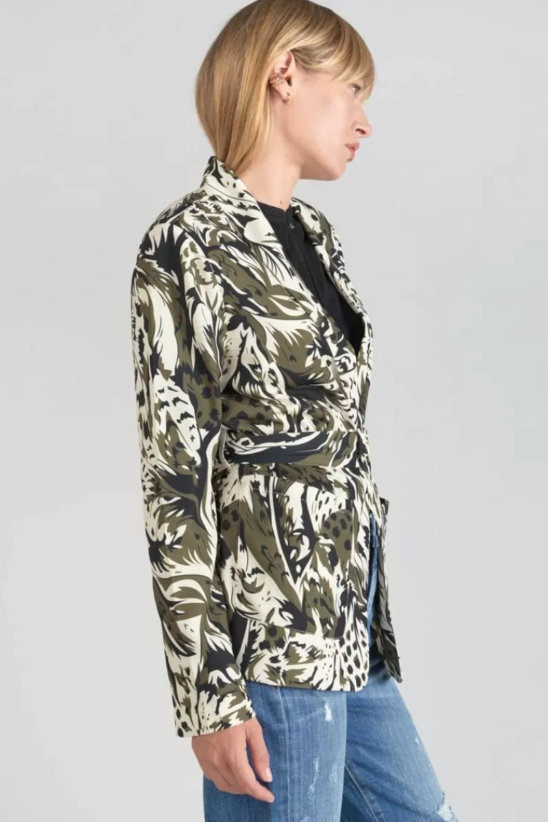 veste_blazer_salome_a_motif_jungle_5.webp Le Temps des Cerises Vestes & Blousons-Veste Blazer Salome A Motif Jungle Lizard