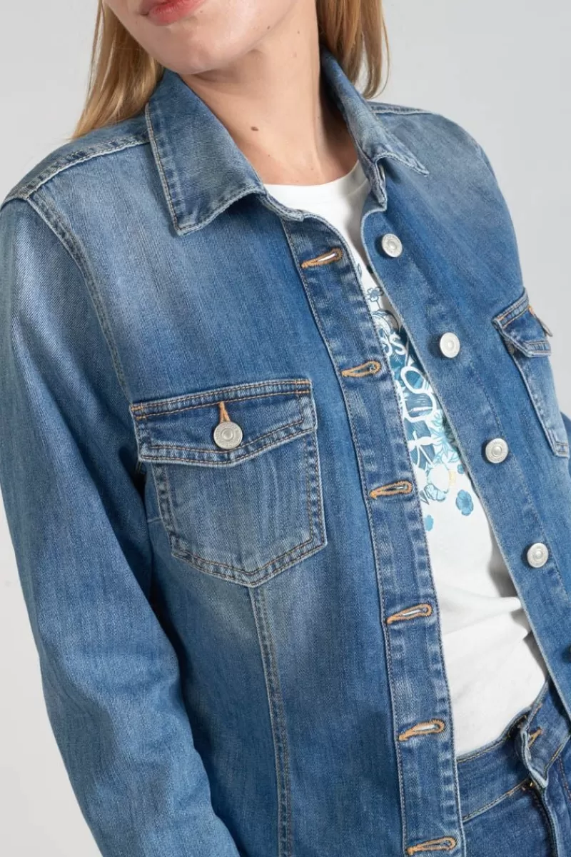 veste_en_jeans_bleu_lilly_2.webp Le Temps des Cerises Chemises Et Vestes-Veste En Jeans Bleu Lilly Blue