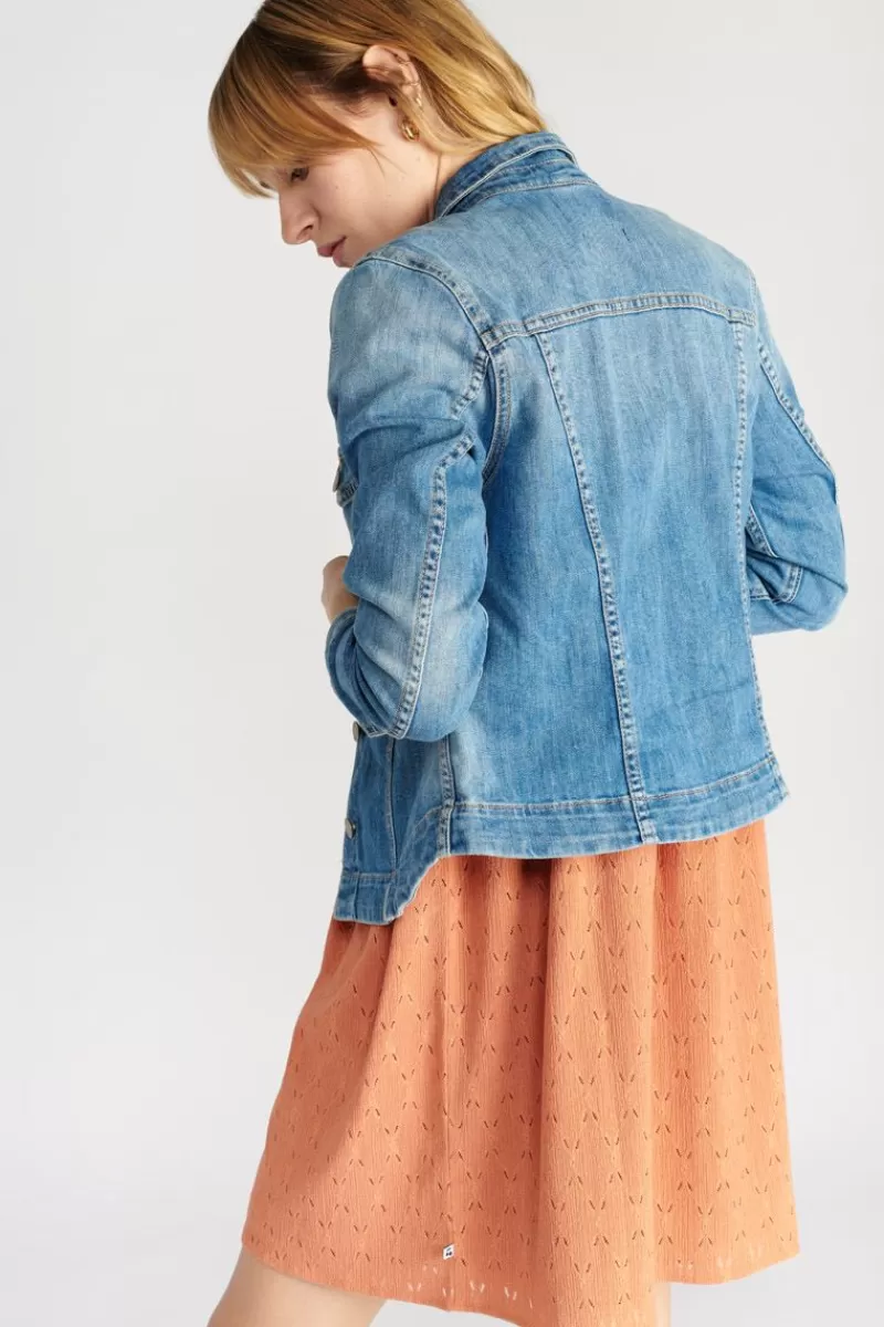 veste_en_jeans_lilly_bleu_4.webp Le Temps des Cerises Chemises Et Vestes-Veste En Jeans Lilly Bleu Blue