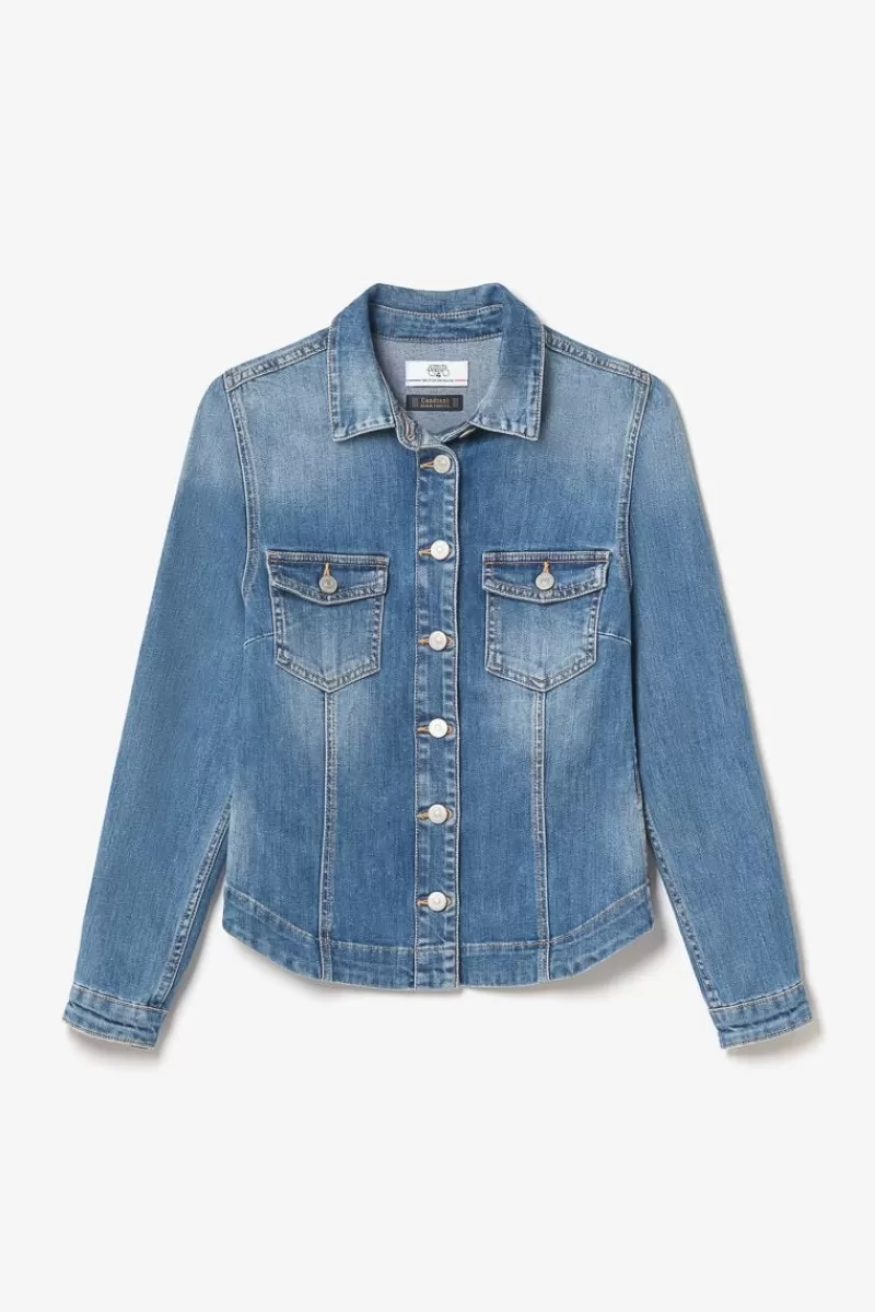 veste_en_jeans_lilly_bleu_5.webp Le Temps des Cerises Chemises Et Vestes-Veste En Jeans Lilly Bleu Blue
