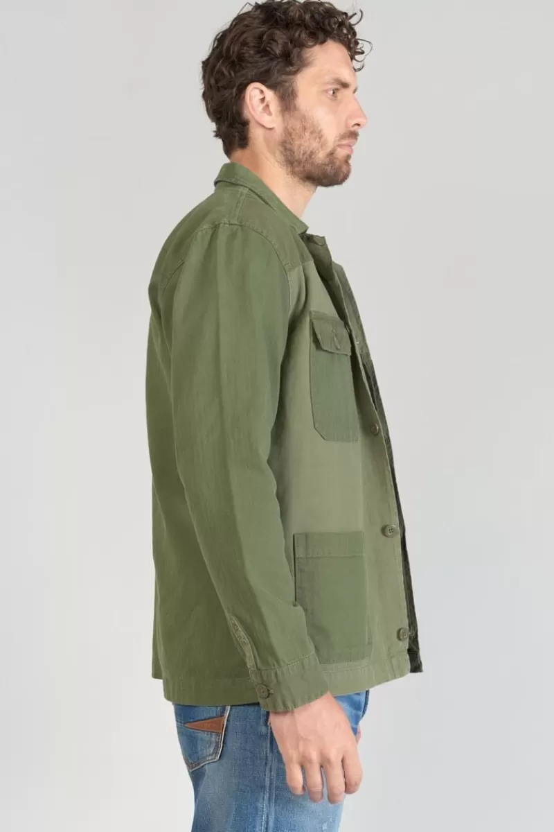 veste_morgiou_kaki_vert_4.webp Le Temps des Cerises Vestes & Manteaux-Veste Morgiou Kaki Vert Khaki