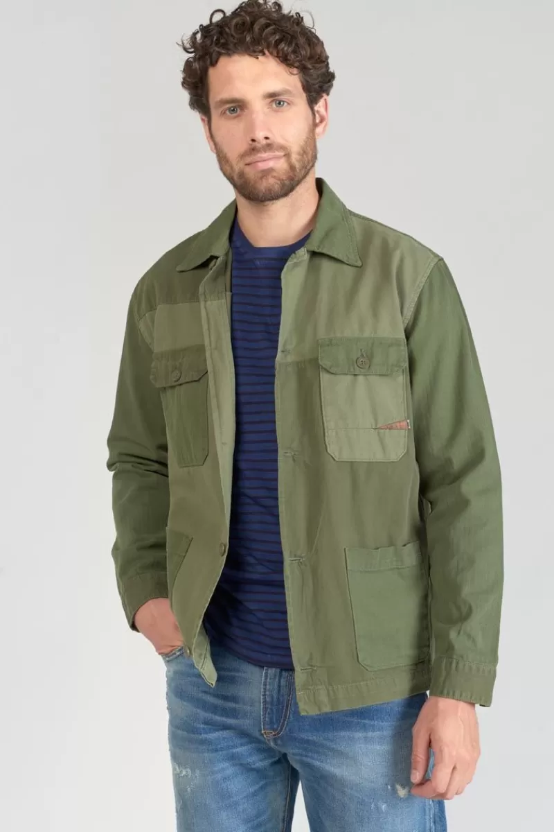 veste_morgiou_kaki_vert_5.webp Le Temps des Cerises Vestes & Manteaux-Veste Morgiou Kaki Vert Khaki