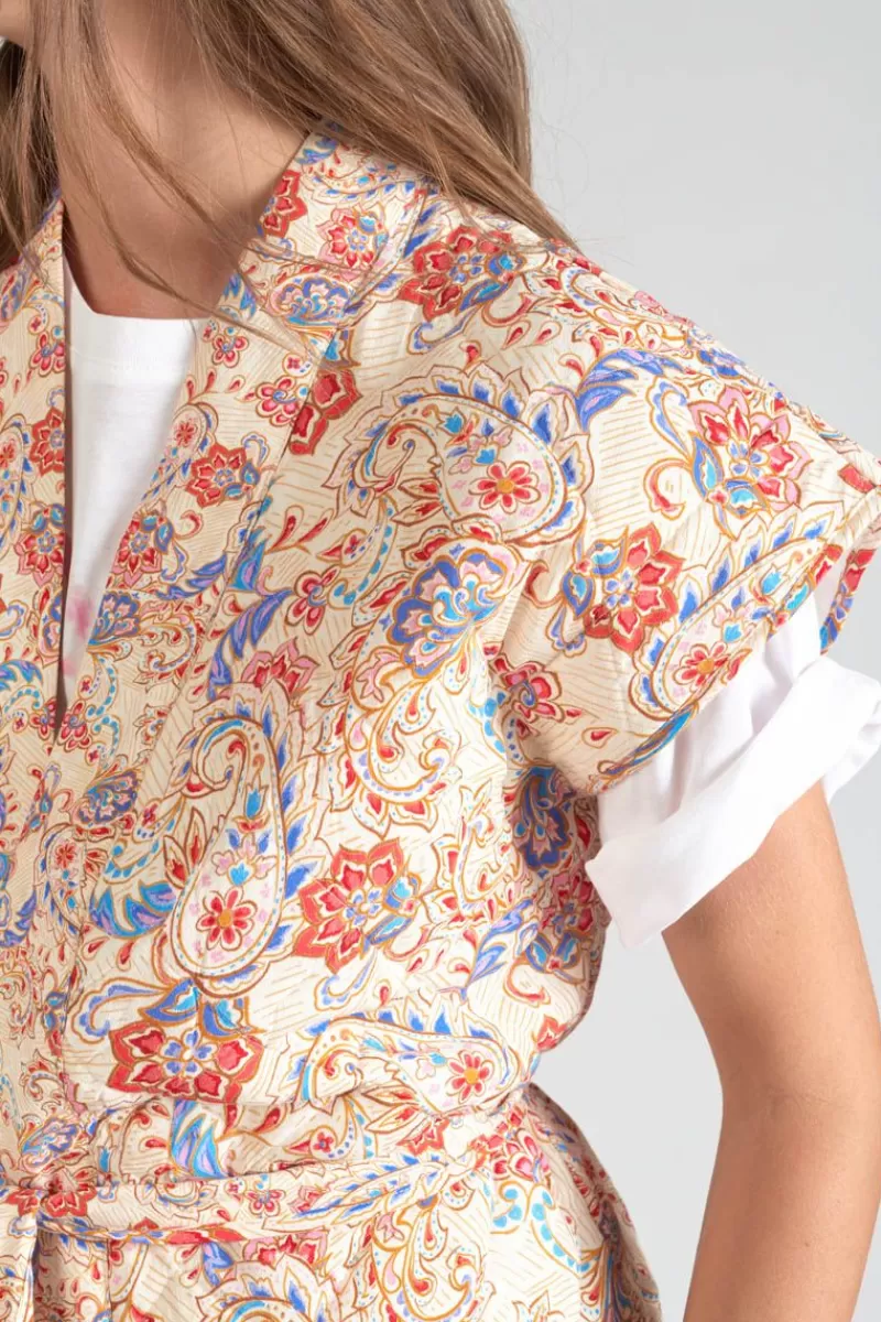 veste_sans_manches_kerman_a_motif_cachemire_2.webp Le Temps des Cerises Vestes & Blousons-Veste Sans Manches Kerman A Motif Cachemire Pomelo