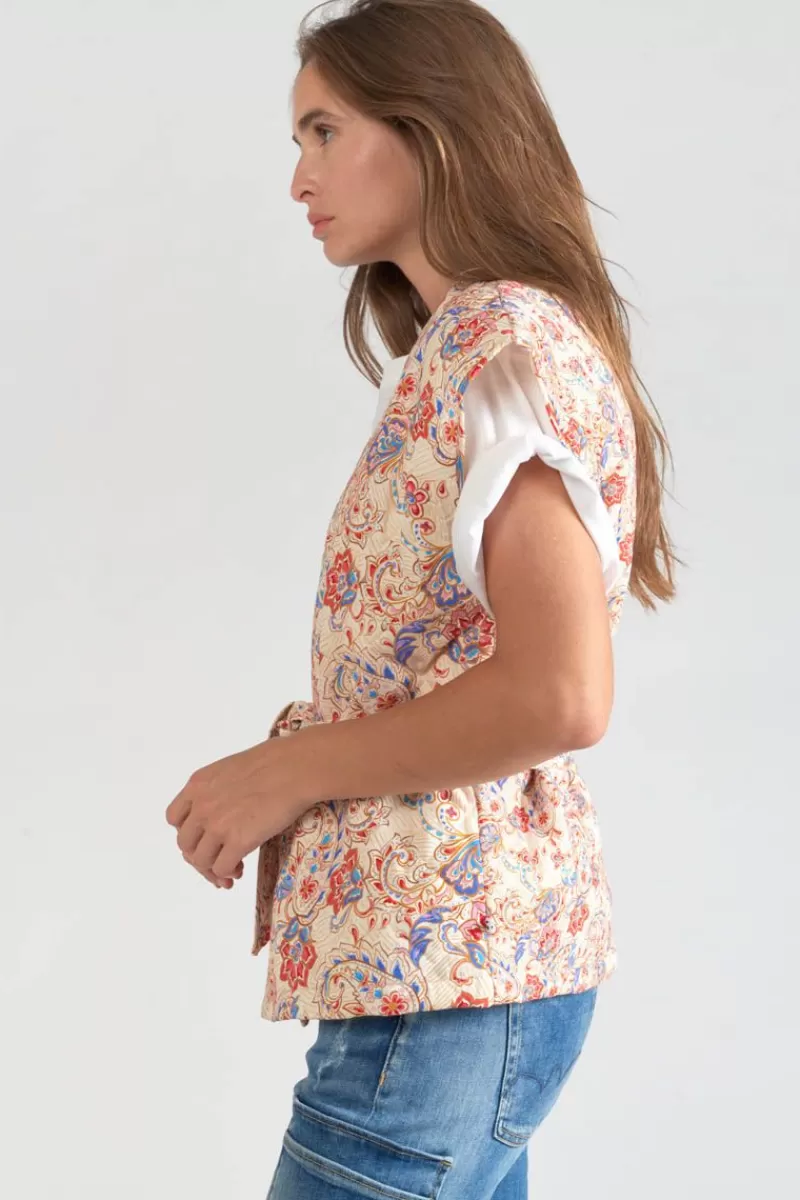 veste_sans_manches_kerman_a_motif_cachemire_4.webp Le Temps des Cerises Vestes & Blousons-Veste Sans Manches Kerman A Motif Cachemire Pomelo