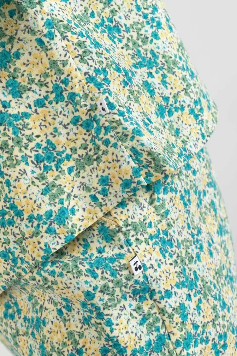 veste_tasha_a_motif_fleuri_vert_et_bleu_5.webp Le Temps des Cerises Vestes & Blousons-Veste Tasha A Motif Fleuri Vert Et Bleu Liberty Blue