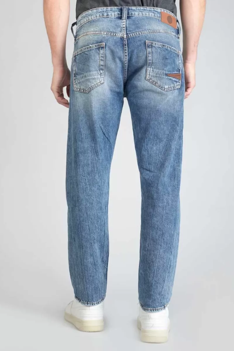 vintage__regular_jeans_destroy_bleu_n_2.webp Le Temps des Cerises Coupe Regular Confort-Vintage 700/20 Regular Jeans Destroy Bleu N°4 Blue