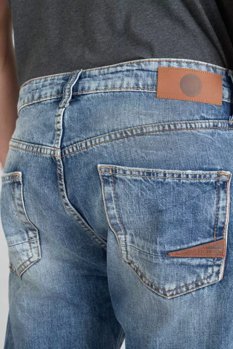 vintage__regular_jeans_destroy_bleu_n_4.webp Le Temps des Cerises Coupe Regular Confort-Vintage 700/20 Regular Jeans Destroy Bleu N°4 Blue