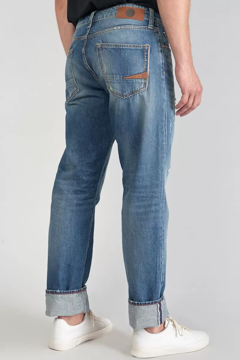 Le Temps des Cerises Coupe Regular Confort-Vintage 700/20 Regular Jeans Destroy Vintage Bleu N°3 Blue