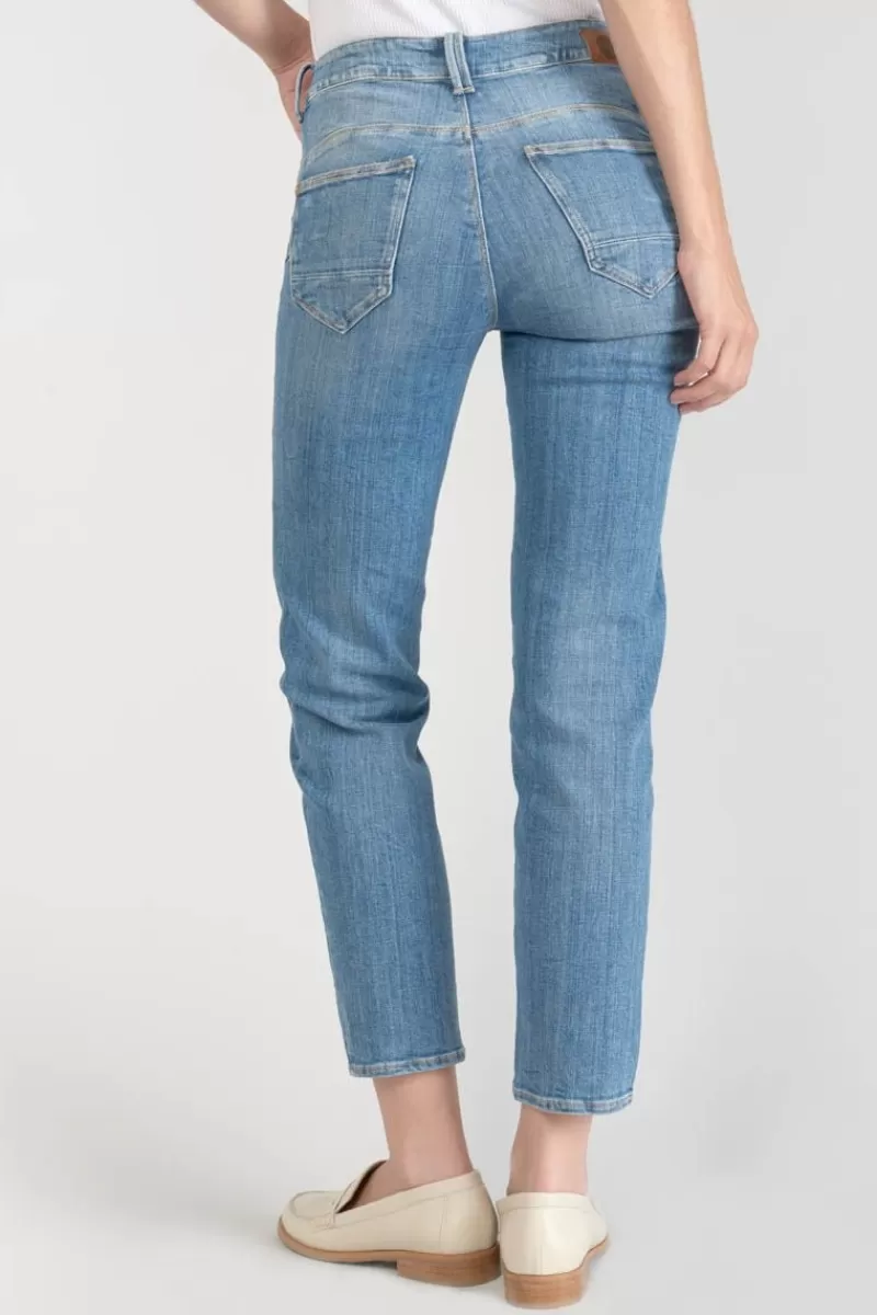 Le Temps des Cerises Coupe Regular-Zep Pulp Regular Taille Haute 7/8Eme Jeans Destroy Bleu N°4 Blue